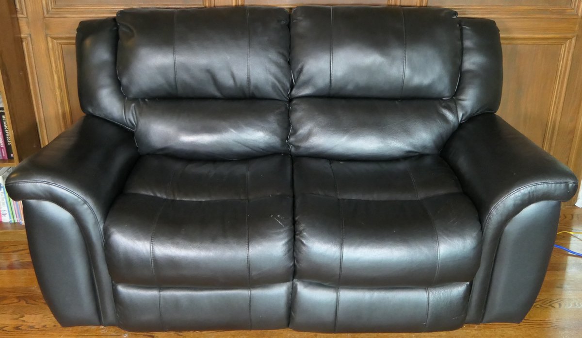 Electric Two Seat Vinyl Recliner