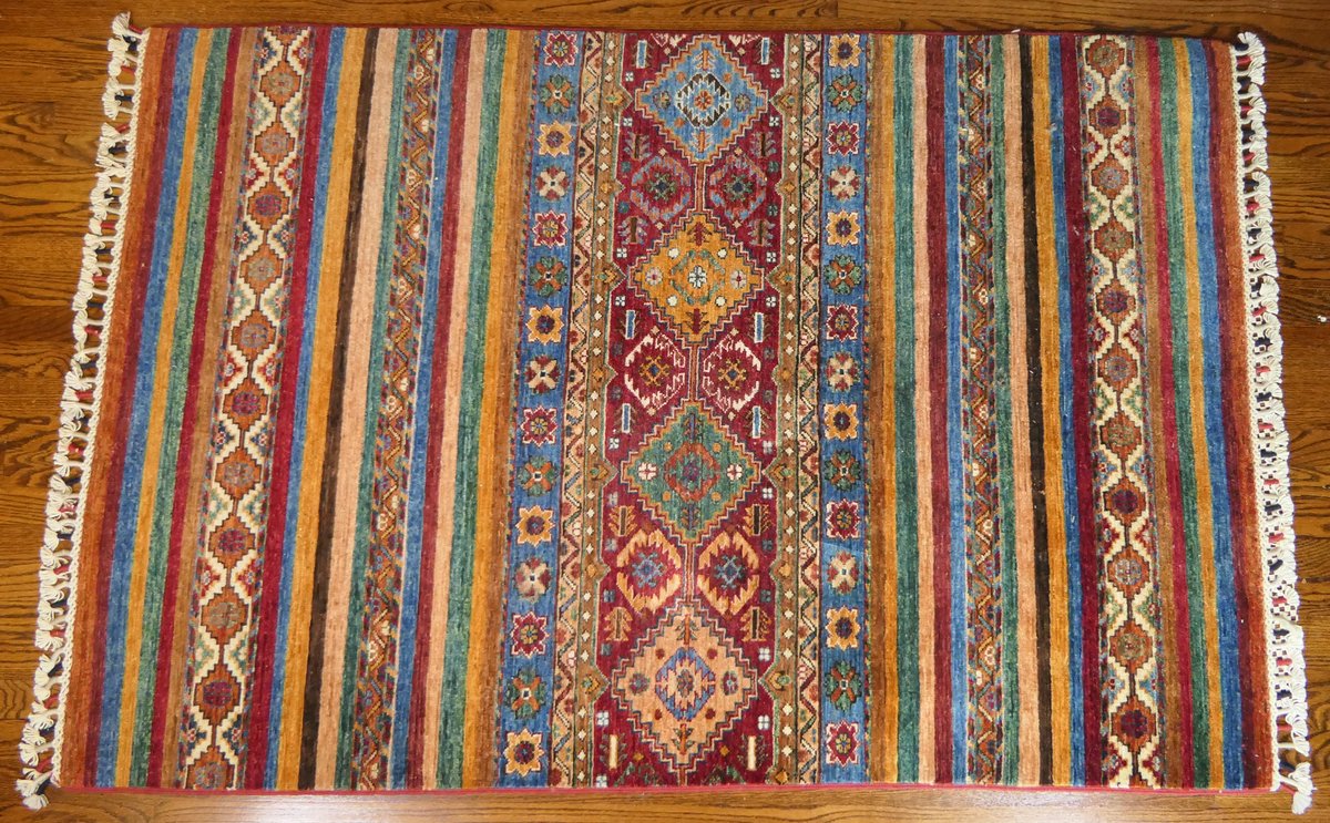 Wool Turkish Hand Woven Flat Weave Rug