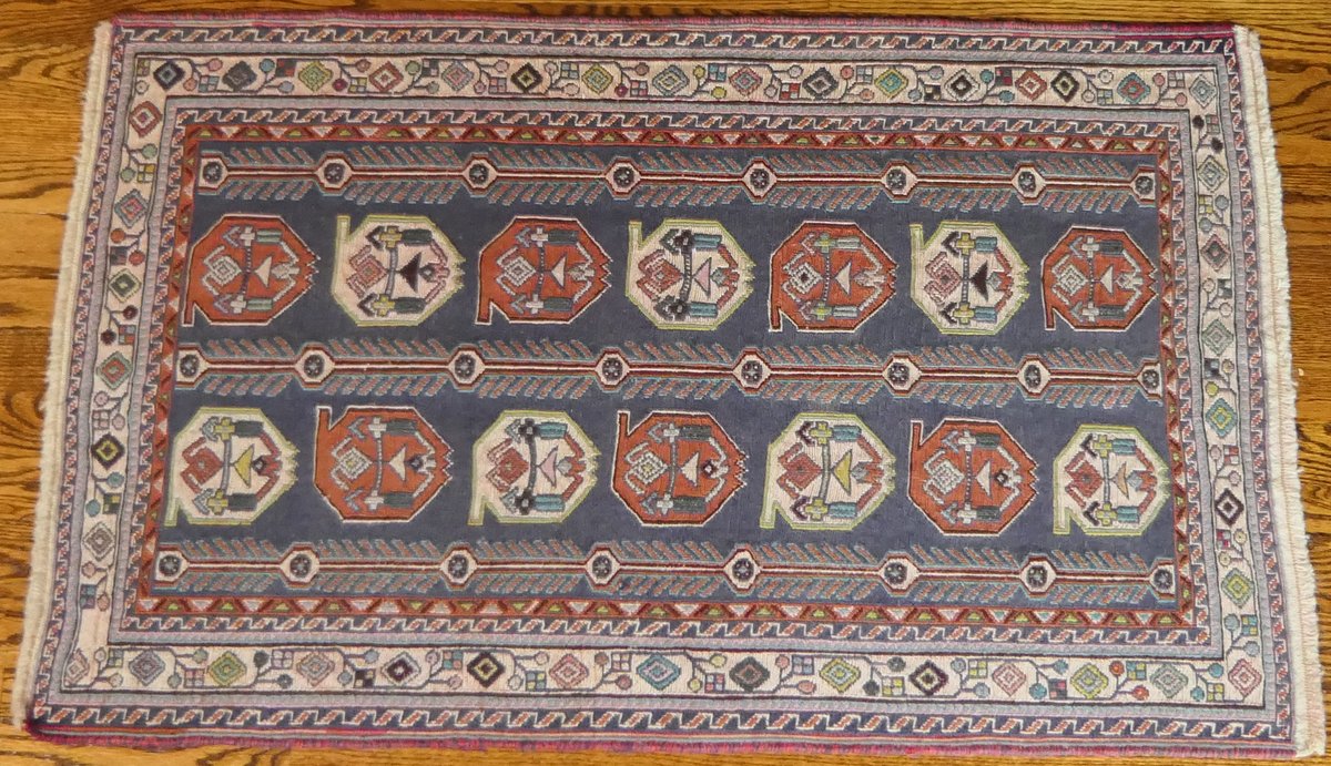 Wool Shiraz Style Hand Woven Flat Weave Tribal Rug