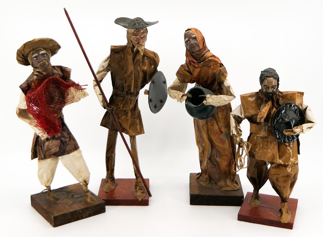 Four Paper Mache Figures