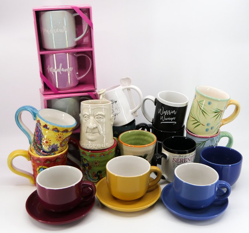 Large Collection of Large Mugs