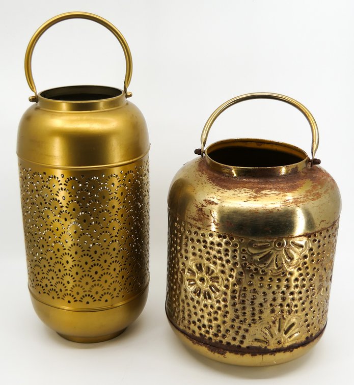 Two Perforated Lanterns