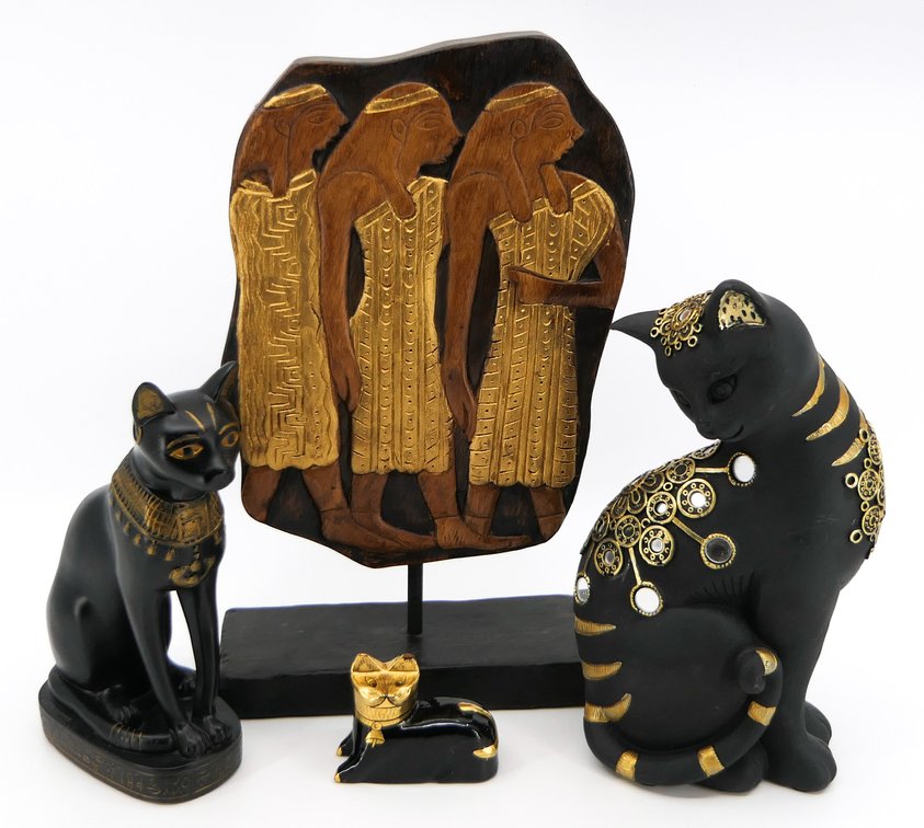 Egyptian Cat Figurines