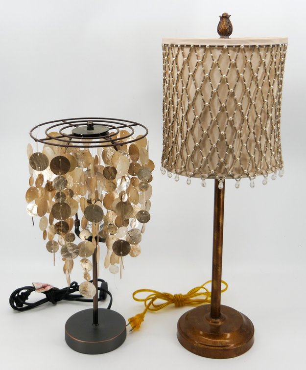 Two Decorative Accent Lamps