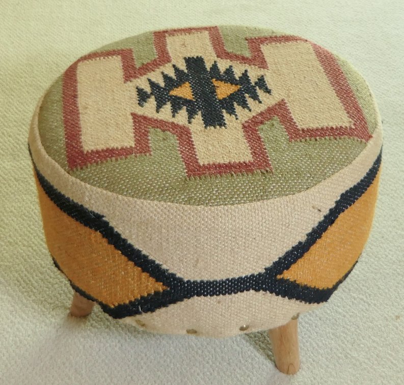 Native American Influenced Footstool