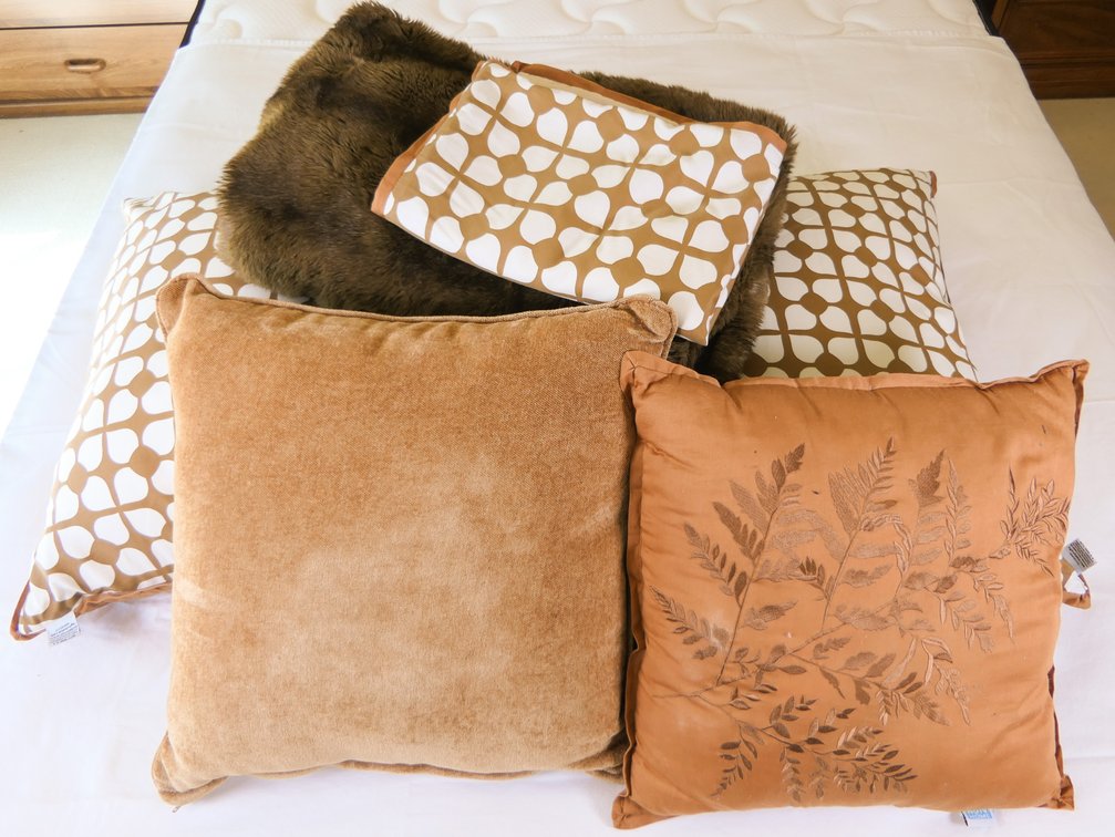 Coffee Toned Accent Pillows