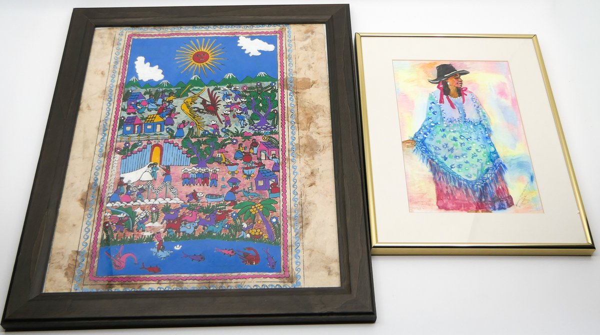 Two Colorful Guatemalan Artworks