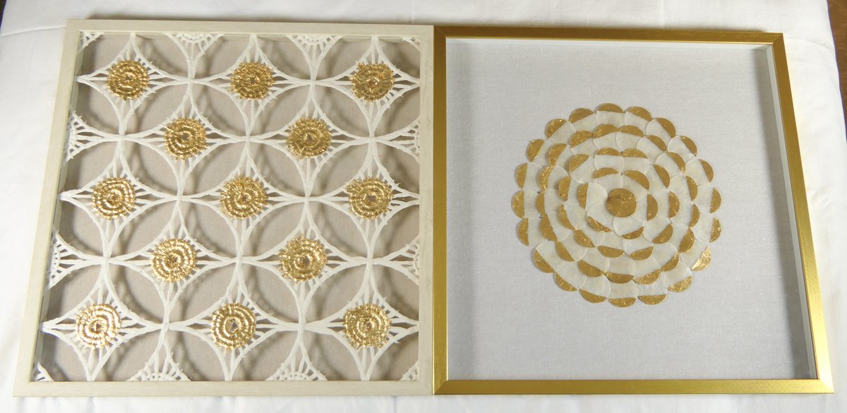 Two Dimensional Metallic Artwork Pieces