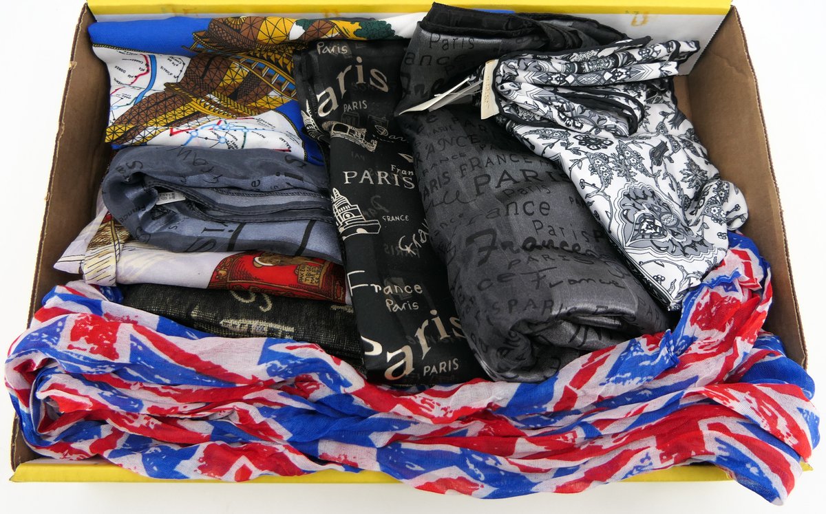 Travel Theme Scarves
