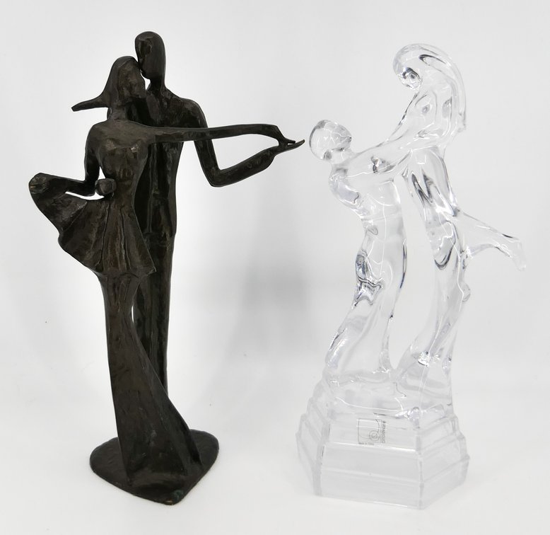 Two Dancing Couple Statues