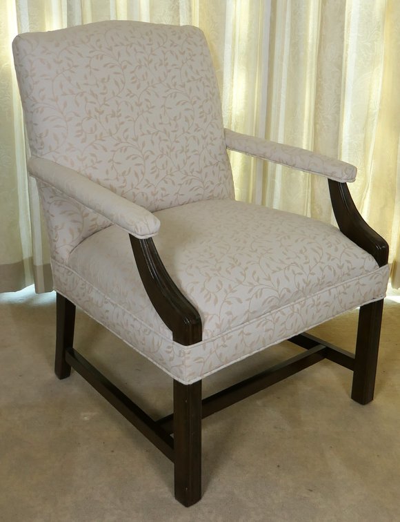 Neutral Open Arm Armchair
