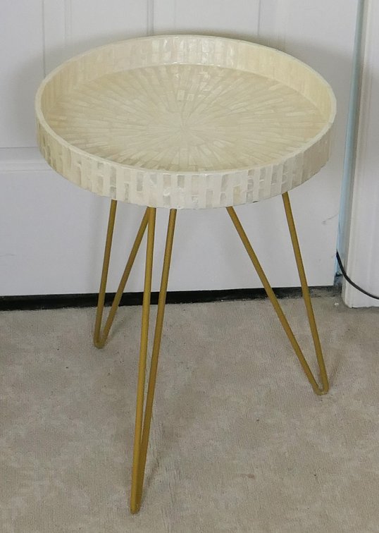 Capiz Accent Table