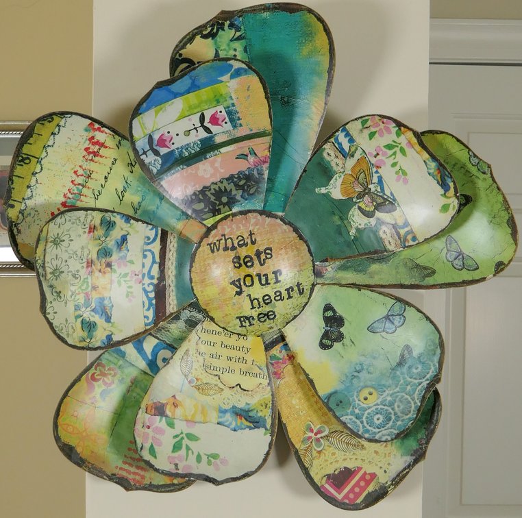 Metal Wall Hanging Flower