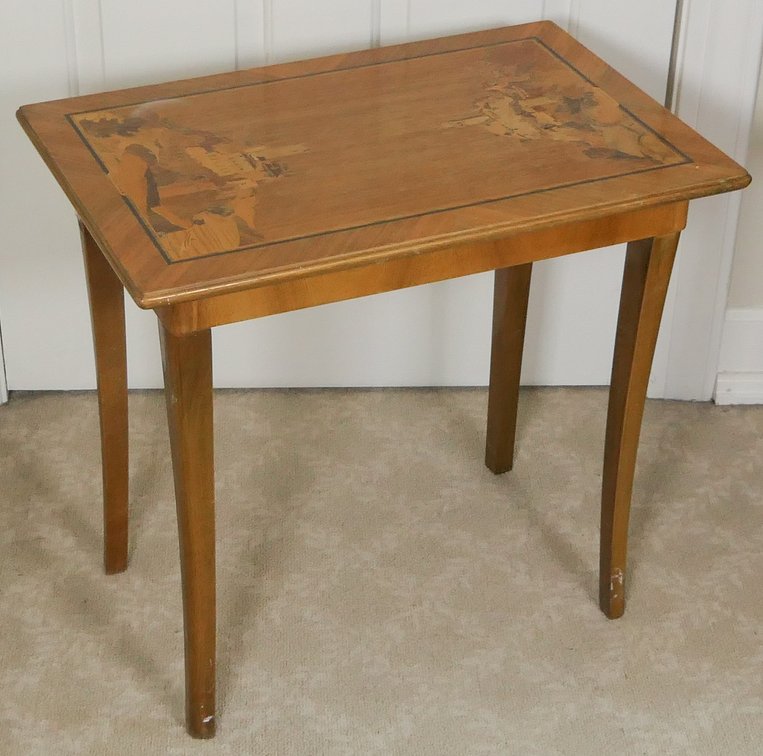 Mixed Wood Inlay Table