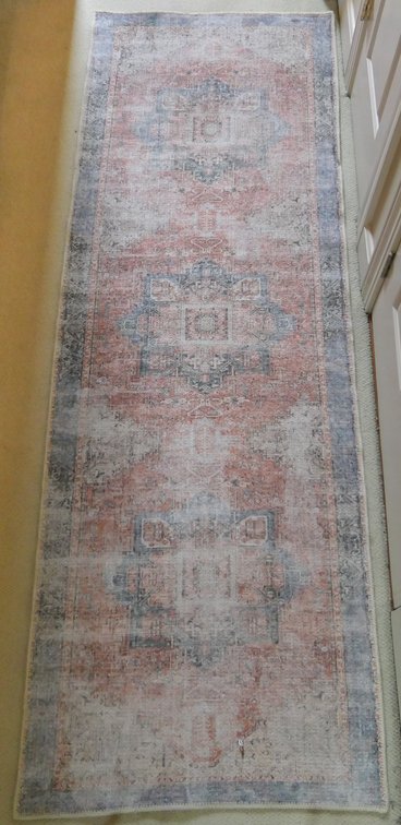 Turkish Runner in Pinks and Blues
