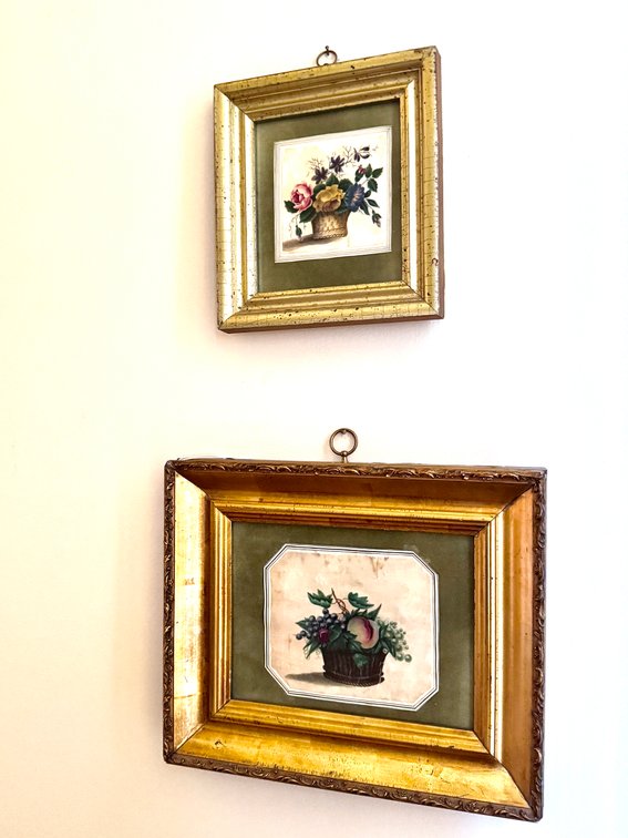 Two Small Floral Artworks