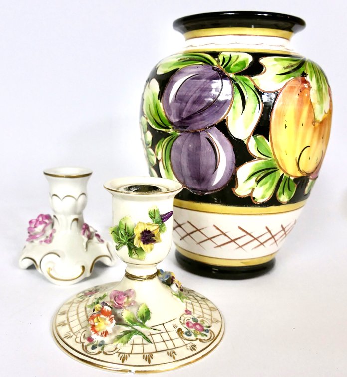 Three Porcelain Accent Pieces