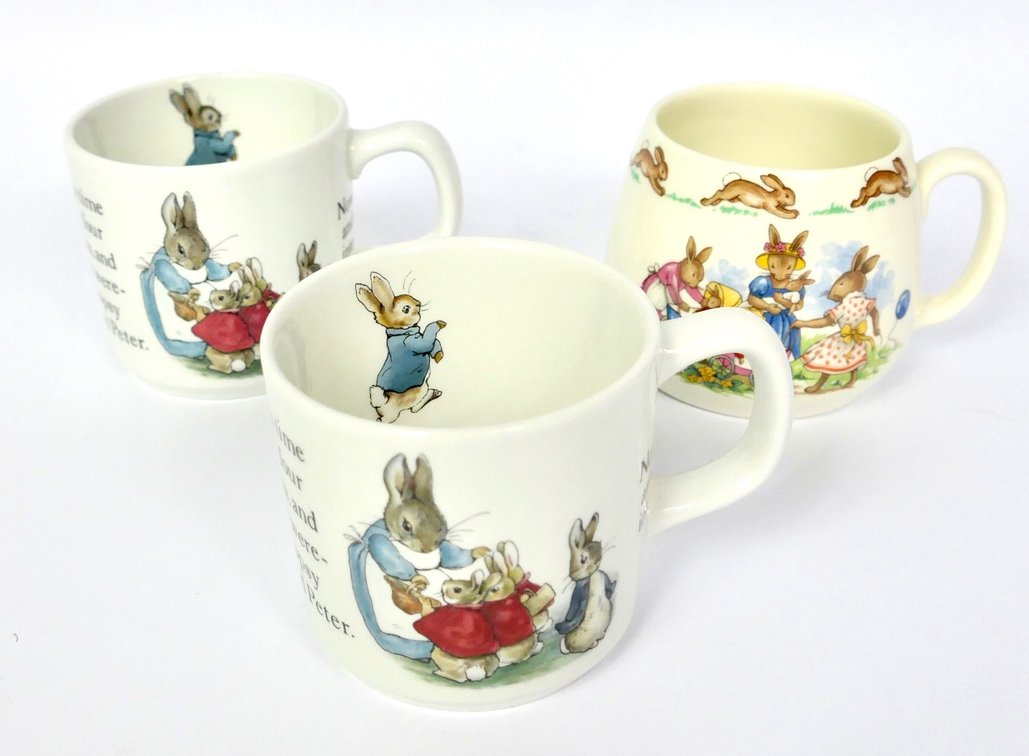 Three Bunny Ceramic Cups