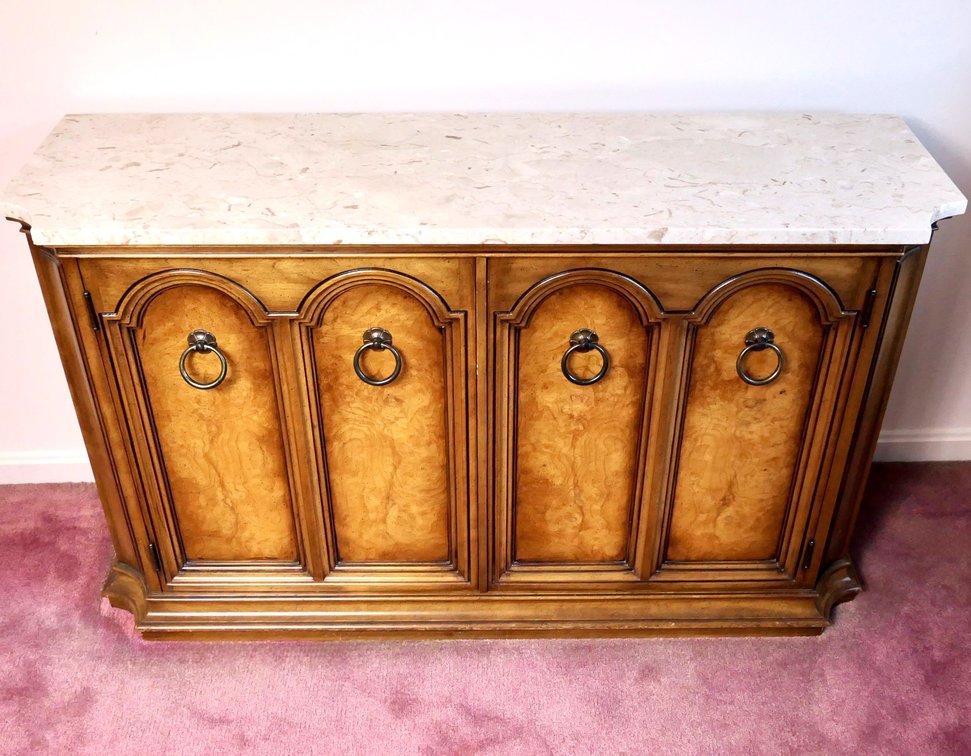 Marble Top Storage Cabinet