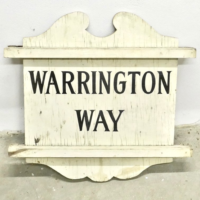 Warrington Way Street Sign