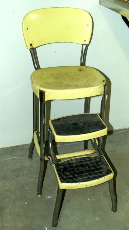 Yellow Cosco Step Stool Seat
