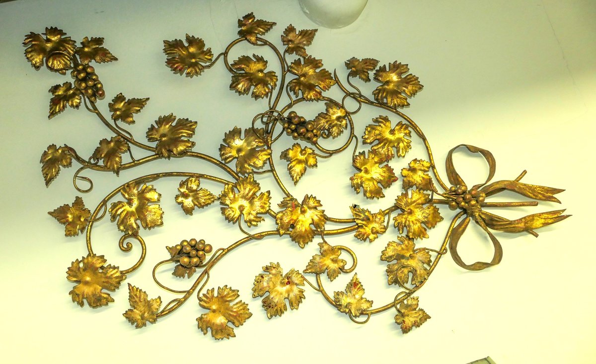 MCM Brass-Tone Wall Hanging