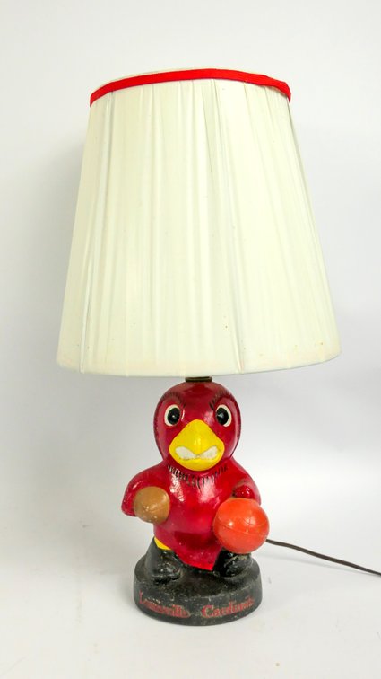 Chalkware U of L Cardinal Lamp