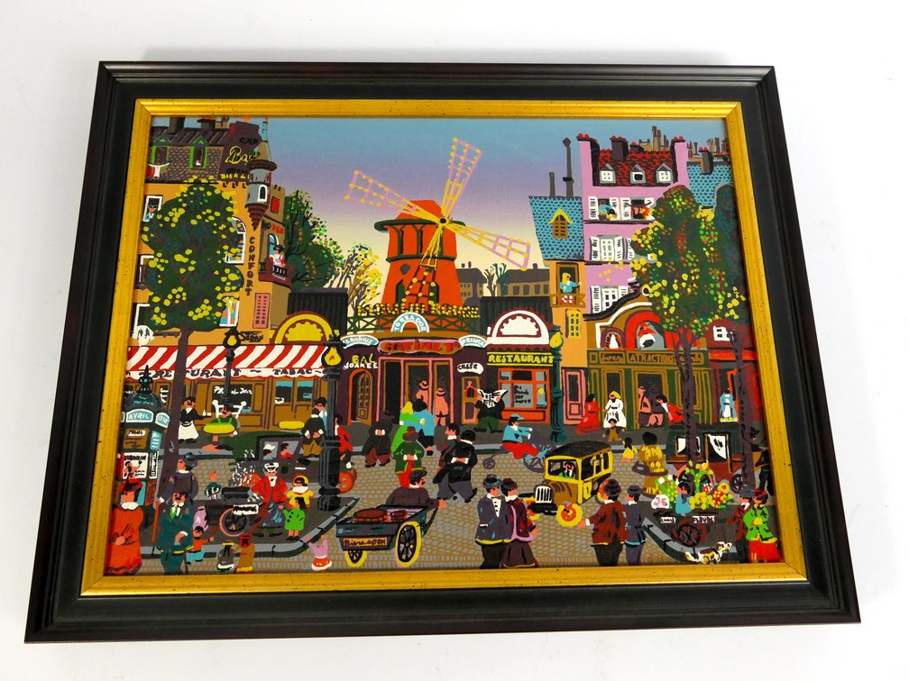 Acrylic Moulin Rouge Painting
