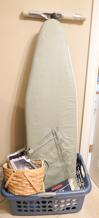 Ironing Board with Rowenta Iron and Accessories