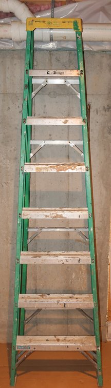 8 Ft. Bull Ladder Fiberglass Step Ladder