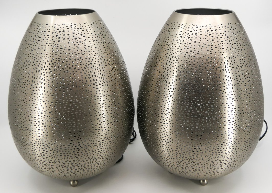 Two Aluminum Perforated Uplights