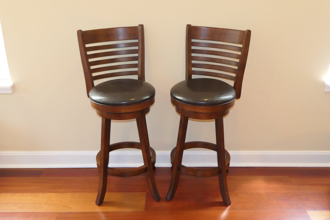Pair of Swivel Bar Chairs