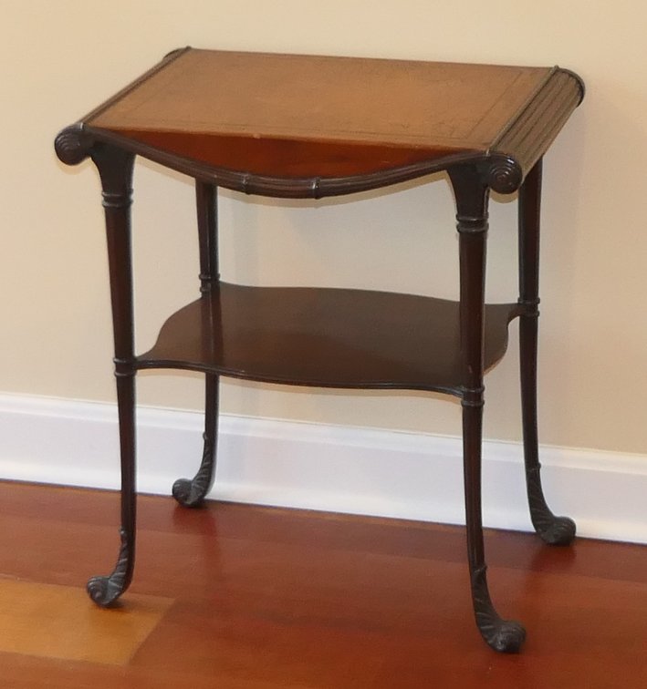 Neoclassical Style Rectangular Accent Table