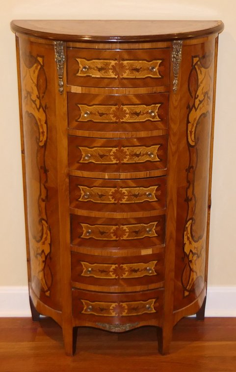 Vintage Multi Wood Inlay Chest