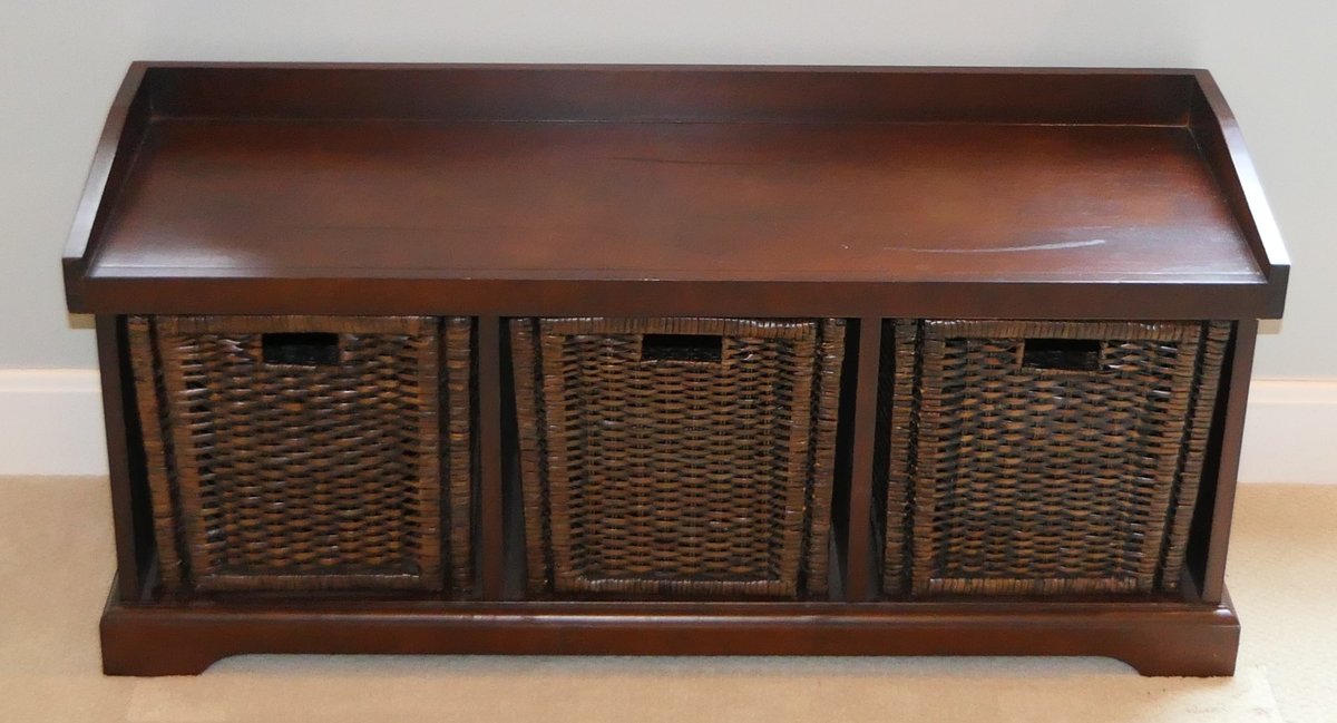 Storage Bench with Baskets
