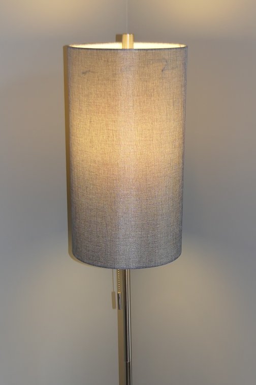Floor Lamp in Silver Tone