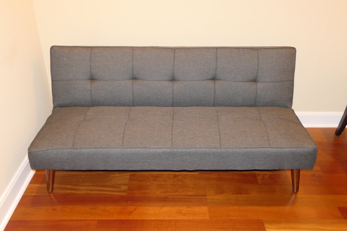Gray Fabric Futon