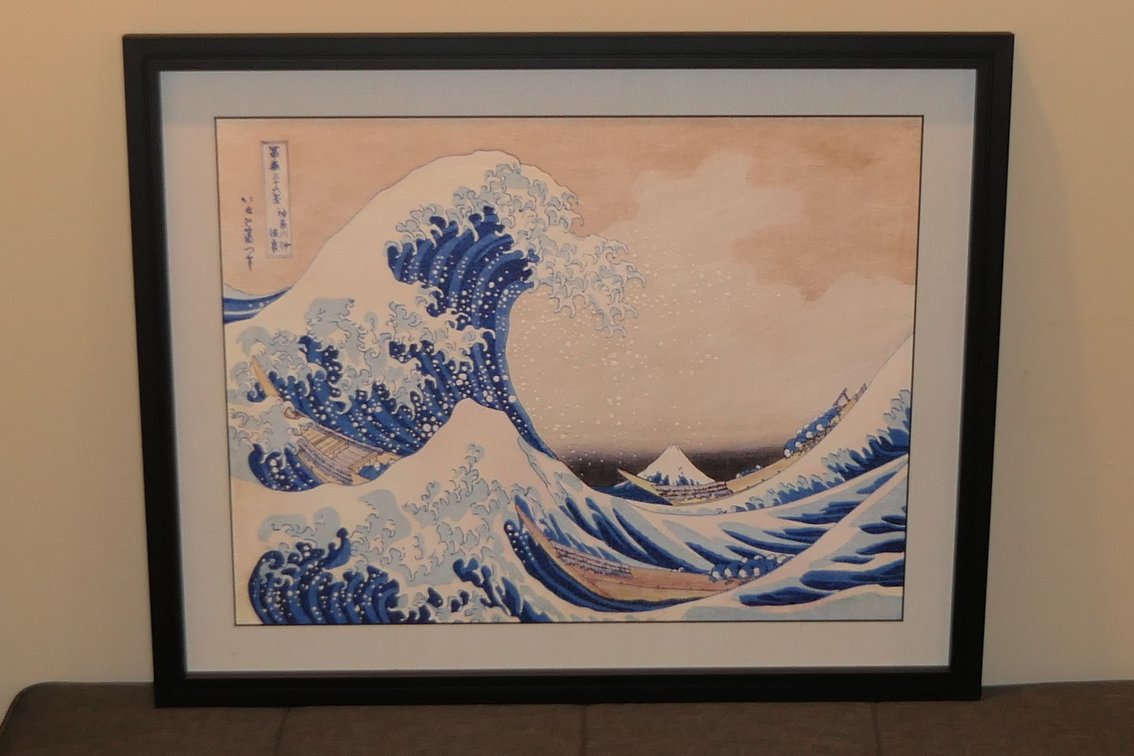 Textured Print "The Great Wave Off Kanagawa"