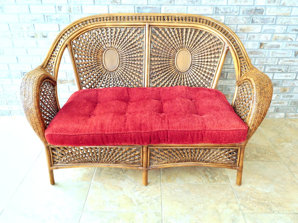 Pier 1 Azteca Rattan Patio Settee