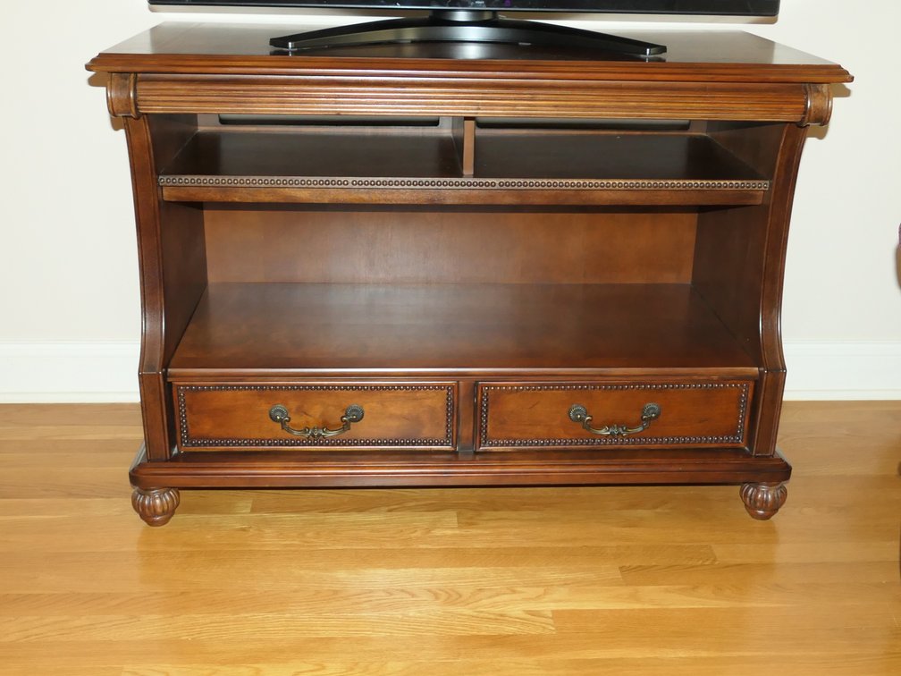 Ashley Furniture Dark Brown Sofa/Console Table