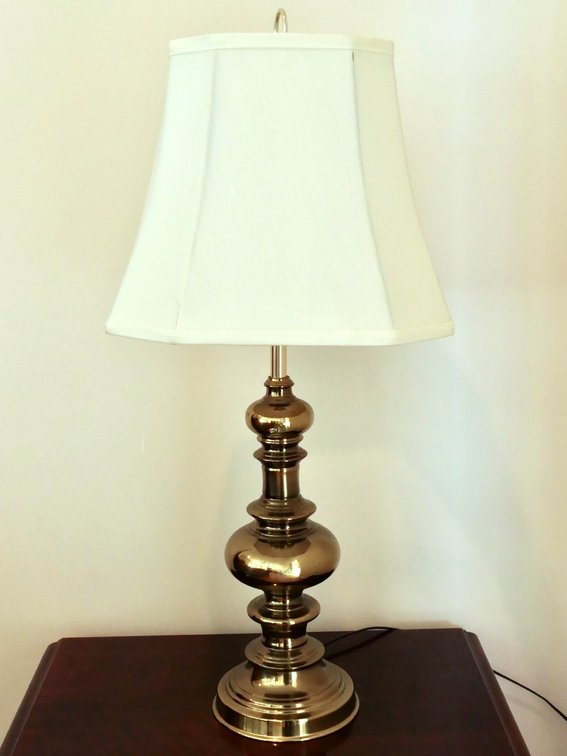 Hollywood Regency Style Brass Lamp