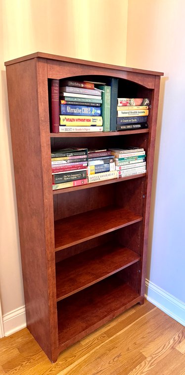 Decorative 5-Shelf Bookshelf