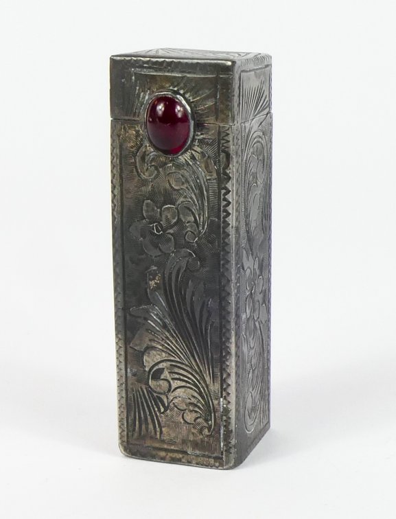 Art Deco Italian 800 Silver Lipstick Holder