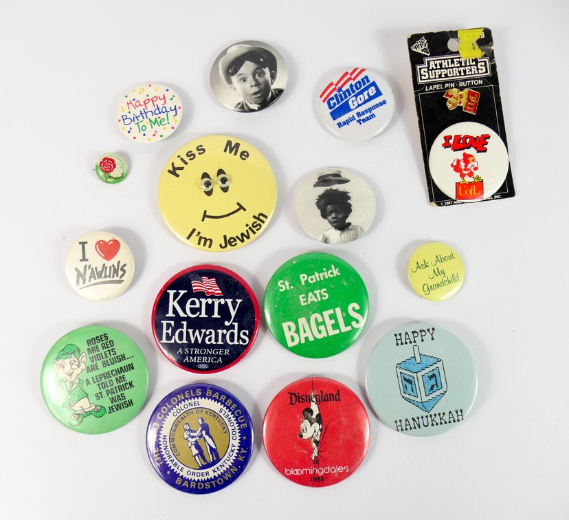 Pin Back Badge Pin Lot