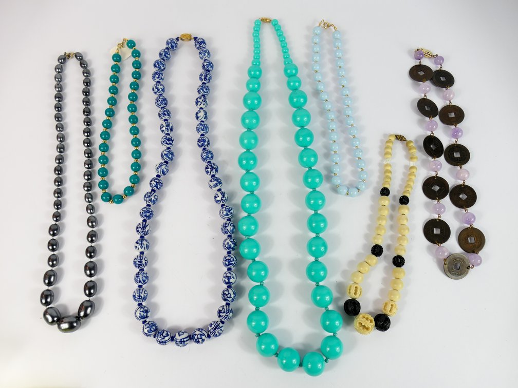 Seven Beaded Necklaces