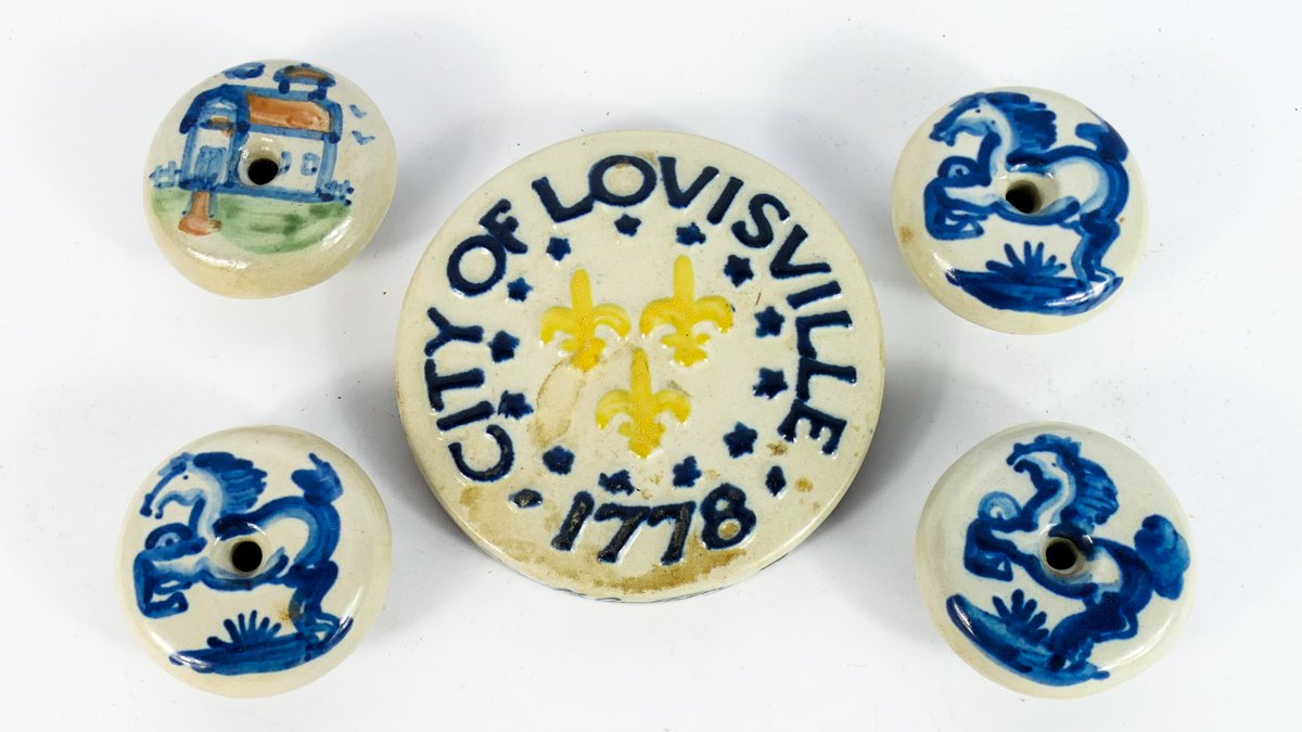 Louisville Stoneware and MA Hadley Lot