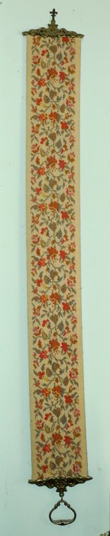 Vintage Floral Needlepoint Bell Pull