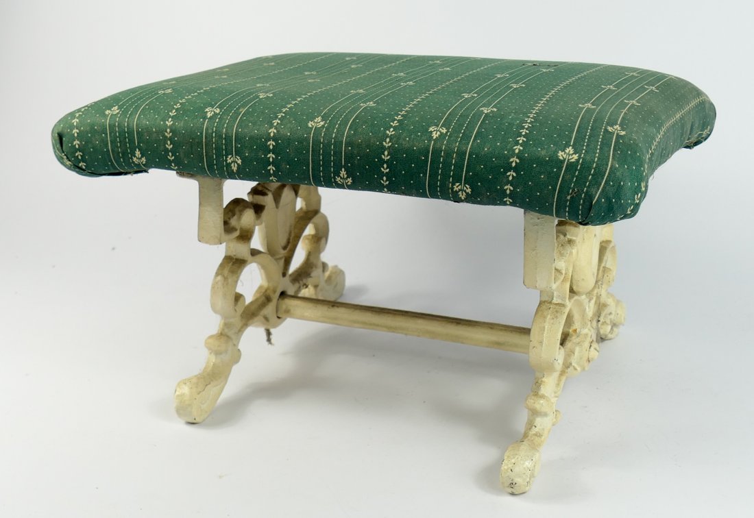 Victorian Style Low Height Cast Iron Footstool
