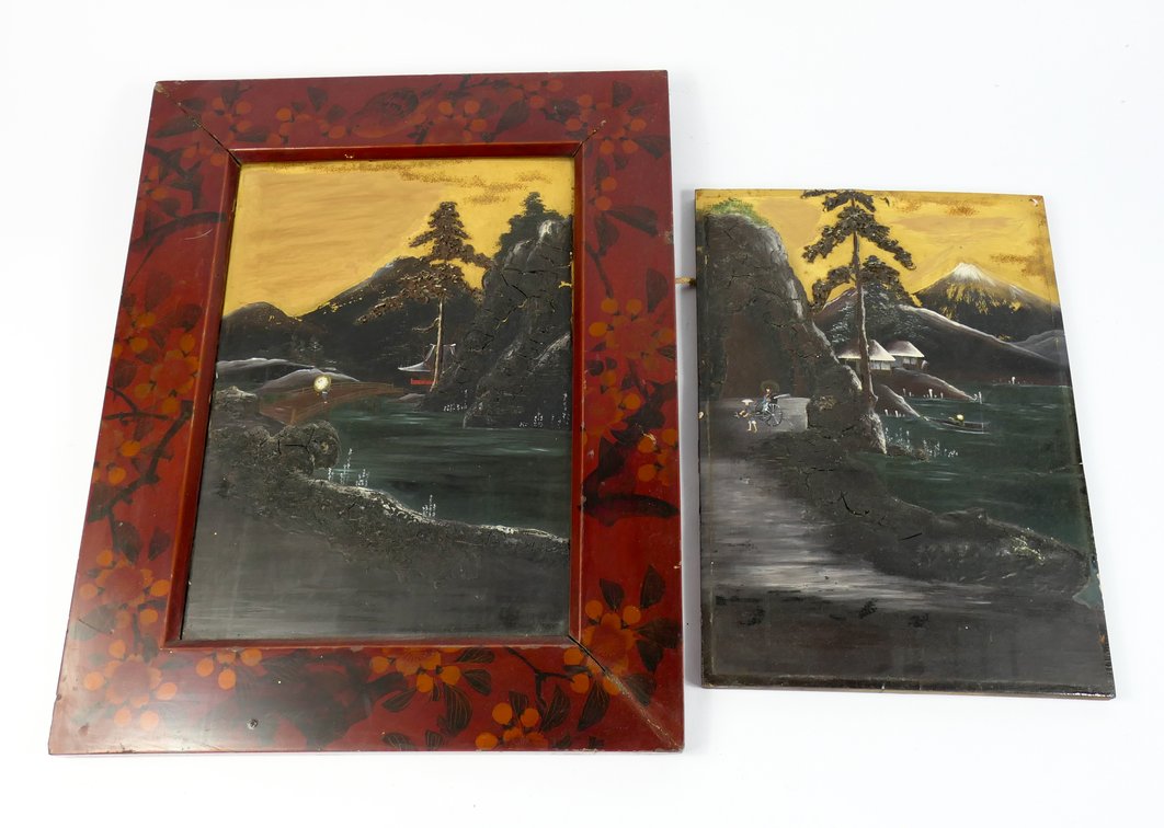 Two Japanese Landscape Paintings
