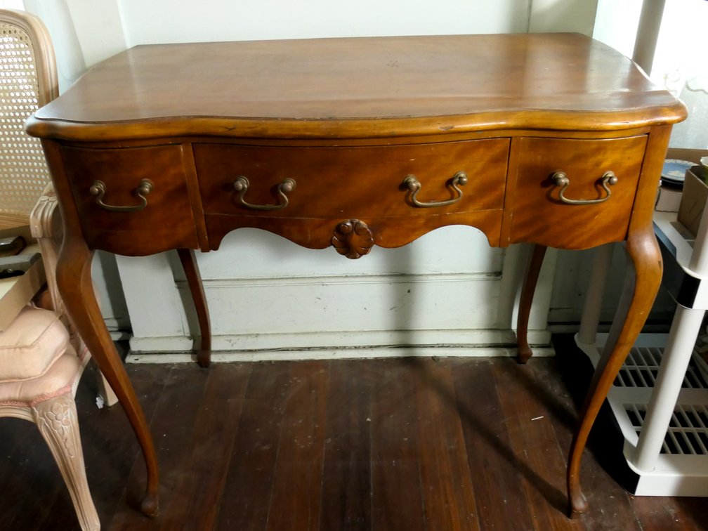 French Walnut Vanity of Dressing Table